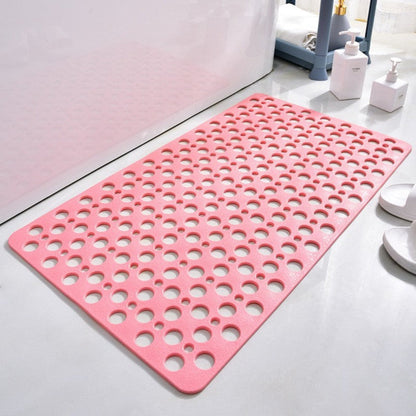 Non-Slip Bath Mat with Suction Cups and Quick-Drain Surface