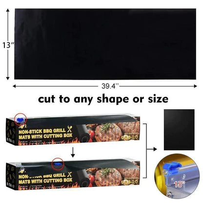 Non-Stick BBQ Grill Mat for Gas, Charcoal and Electric Grills