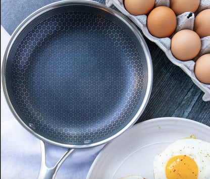 Non Stick Stainless Steel Frying Pan Durable Scratch Resistant Cooking Pan