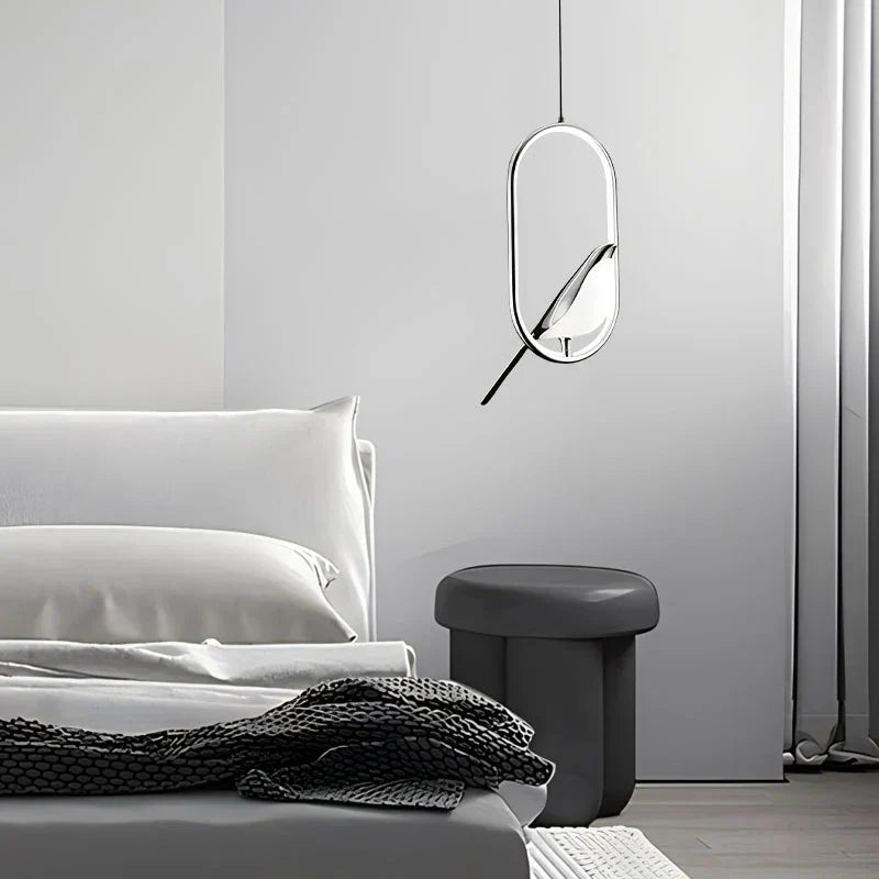 Nordic Bird Frame LED Pendant Light