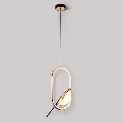 Nordic Bird Frame LED Pendant Light