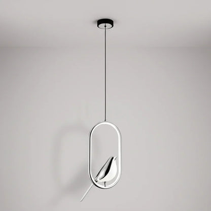 Nordic Bird Frame LED Pendant Light