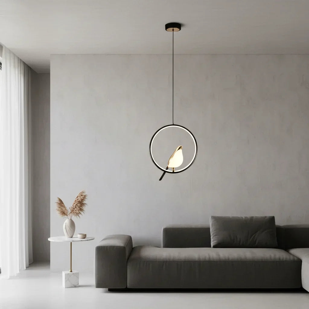 Nordic Bird Frame LED Pendant Light
