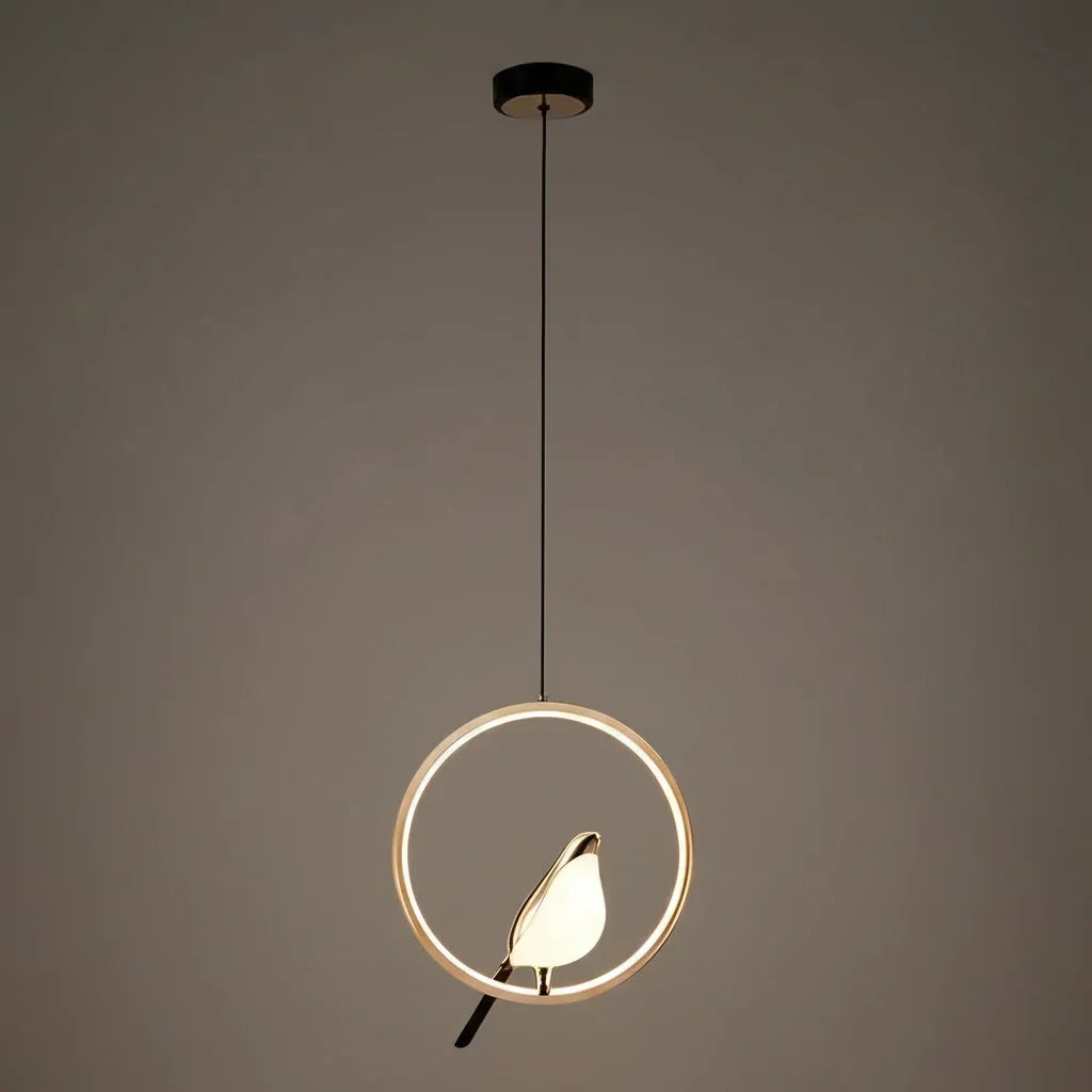 Nordic Bird Frame LED Pendant Light