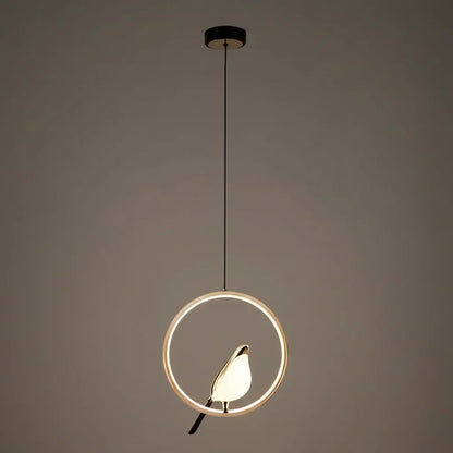 Nordic Bird Frame LED Pendant Light