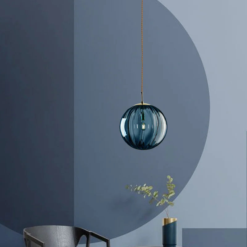 Nordic Glass Globe Pendant Light