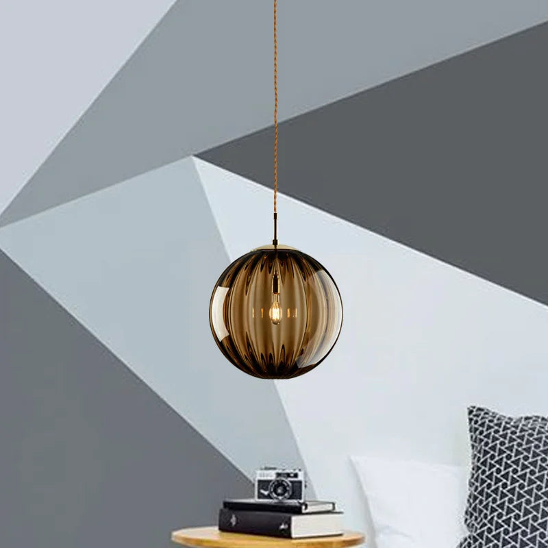 Nordic Glass Globe Pendant Light