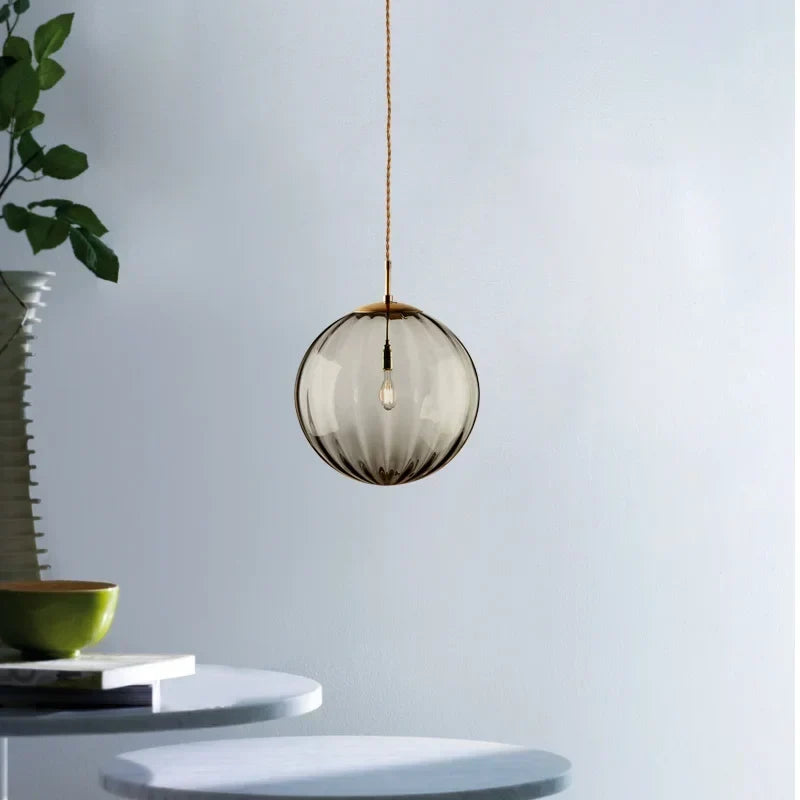 Nordic Glass Globe Pendant Light