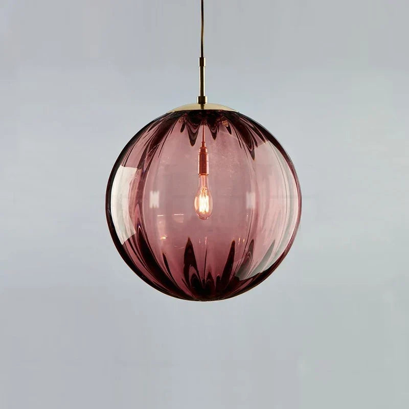 Nordic Glass Globe Pendant Light