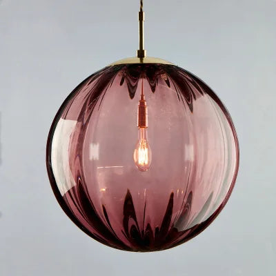 Nordic Glass Globe Pendant Light