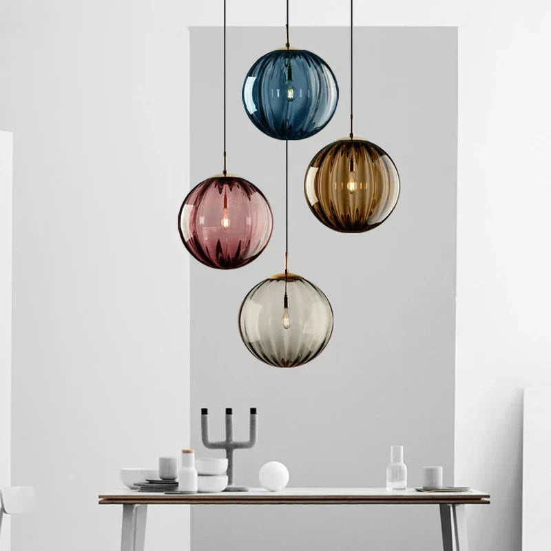 Nordic Glass Globe Pendant Light