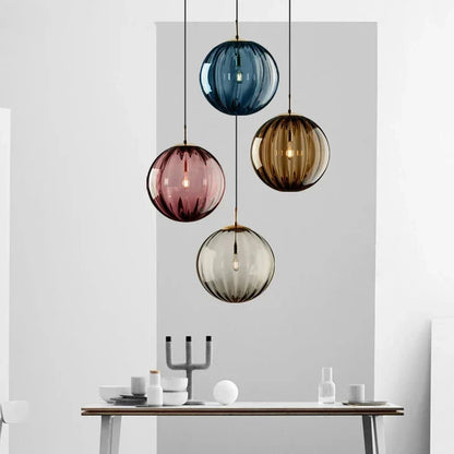 Nordic Glass Globe Pendant Light