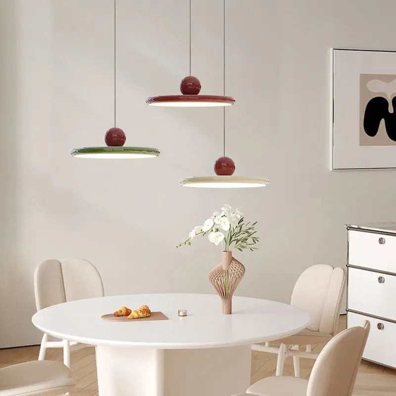 Nordic Saucer LED Pendant Light with Two-Tone Finish