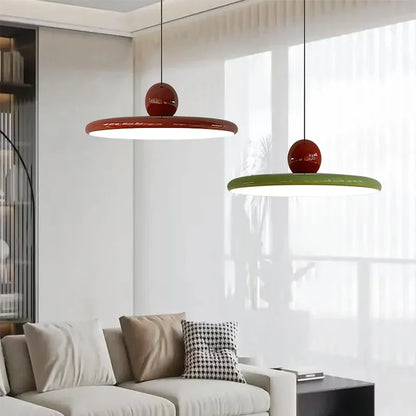Nordic Saucer LED Pendant Light with Two-Tone Finish