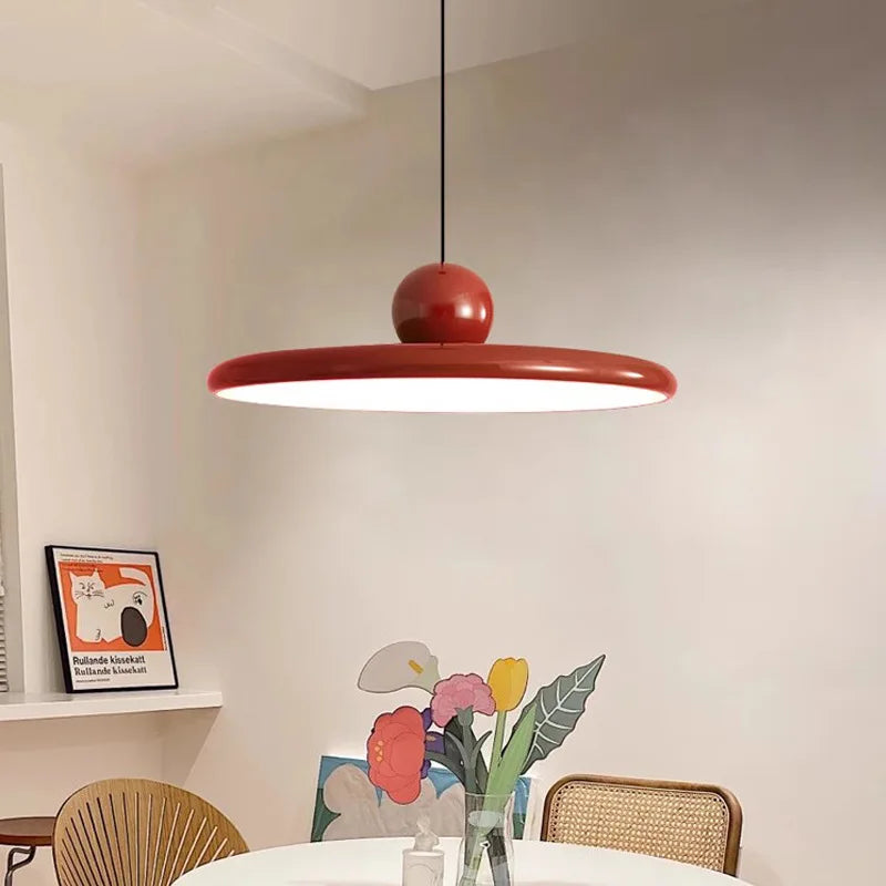 Nordic Saucer LED Pendant Light with Two-Tone Finish