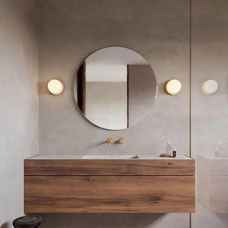 Opal Globe Glass Wall Light