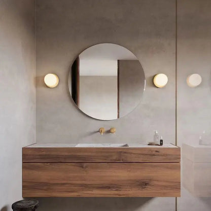 Opal Globe Glass Wall Light