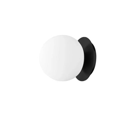 Opal Globe Glass Wall Light
