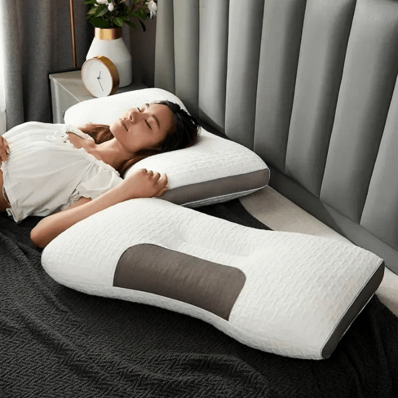 Orthopedic Pillow with Ergonomic Head and Neck Support