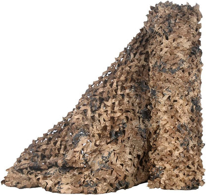 Outdoor Camouflage Netting with 3D Leaf Design and Reinforced Grommets