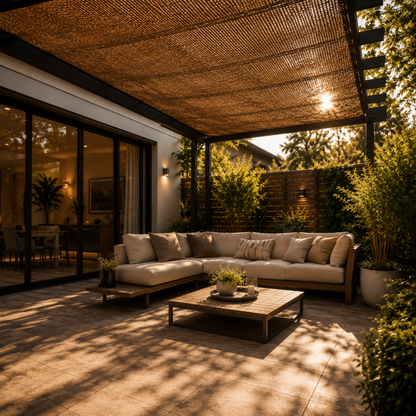 Outdoor Shade Canopy with Breathable Nylon and Reinforced Corners