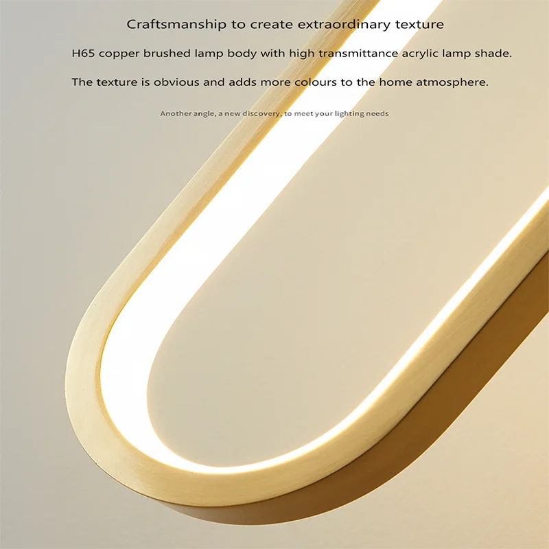 Oval LED Pendant Light in Black or Gold