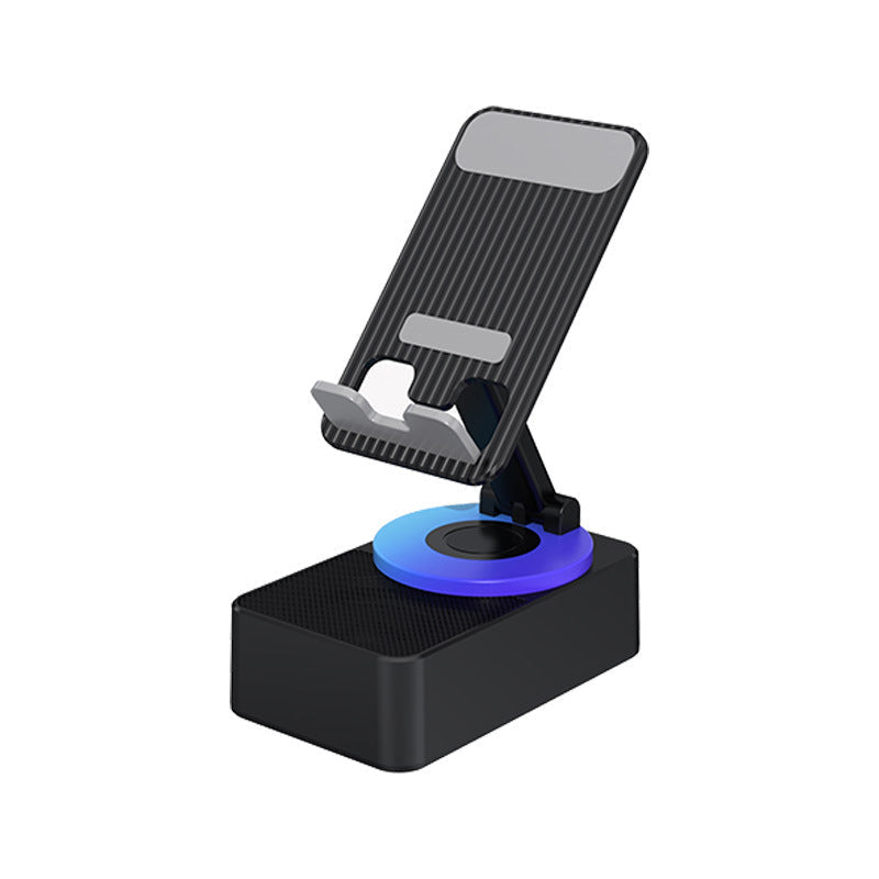 Phone Stand with Bluetooth Speaker and 360 Degree Adjustable Rotation