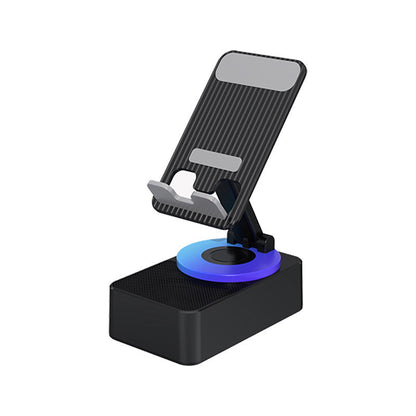 Phone Stand with Bluetooth Speaker and 360 Degree Adjustable Rotation