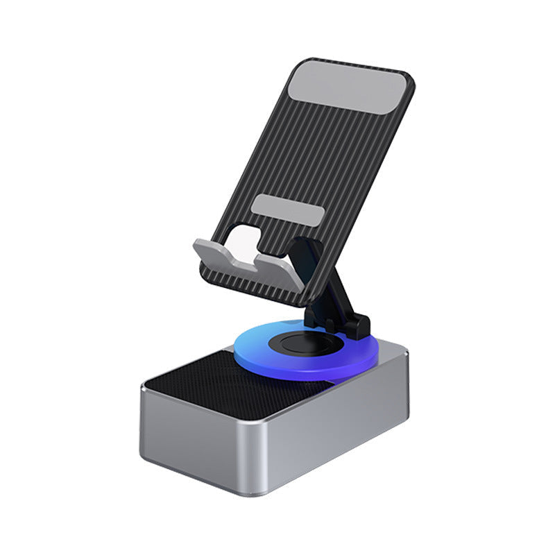 Phone Stand with Bluetooth Speaker and 360 Degree Adjustable Rotation