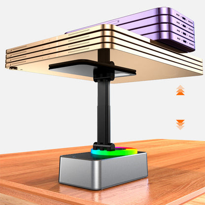 Phone Stand with Bluetooth Speaker and 360 Degree Adjustable Rotation