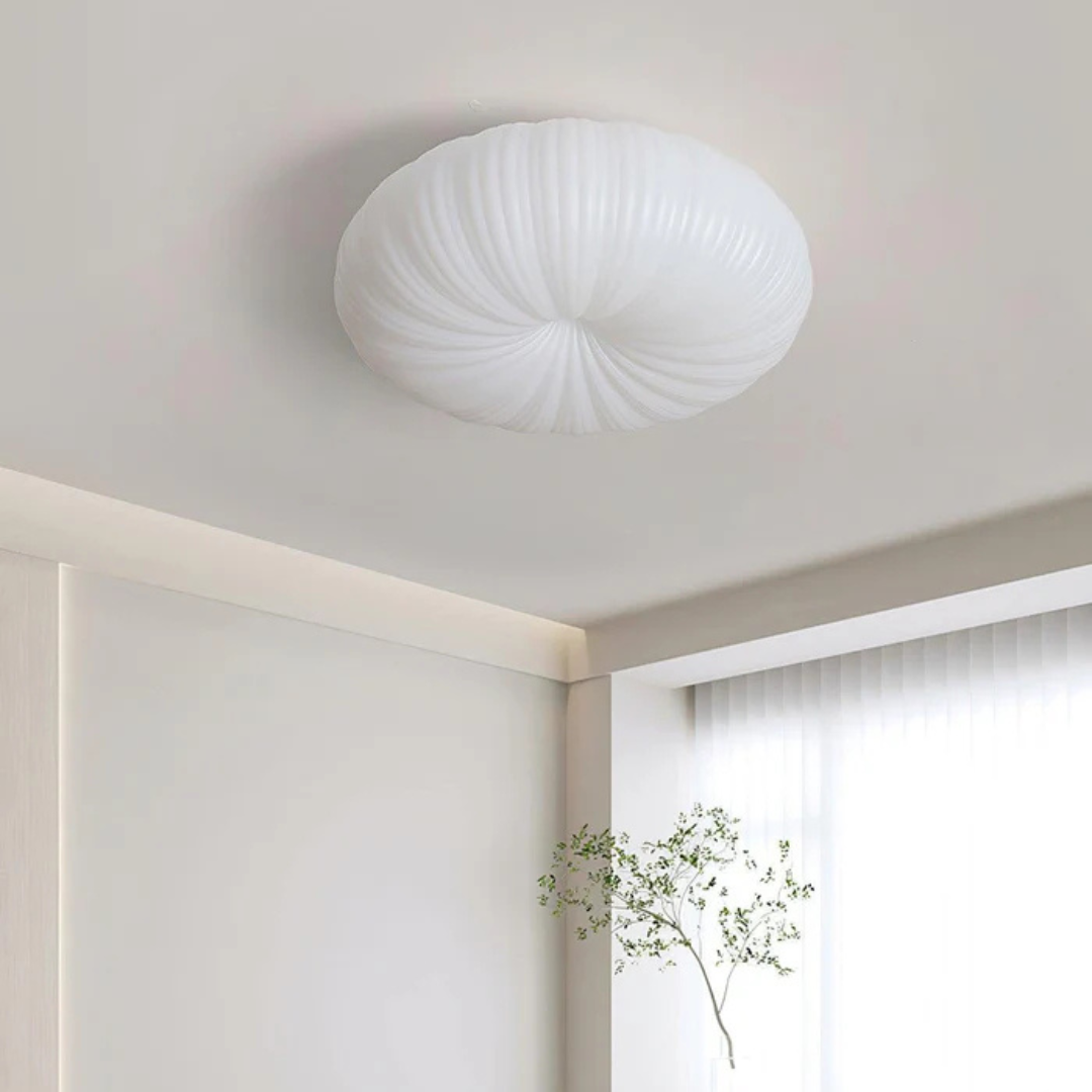 Pleated Acrylic LED Flush Mount Ceiling Light