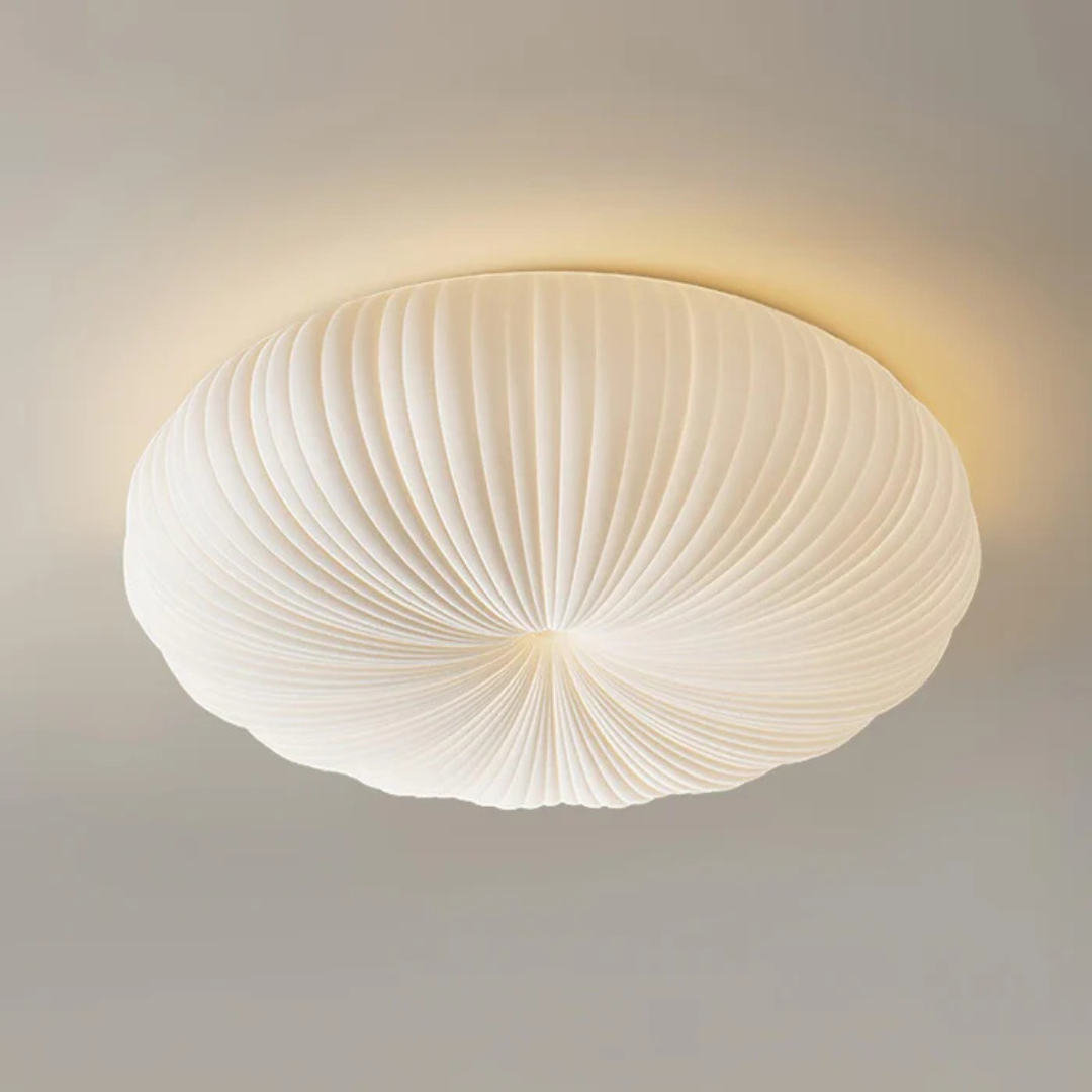 Pleated Acrylic LED Flush Mount Ceiling Light