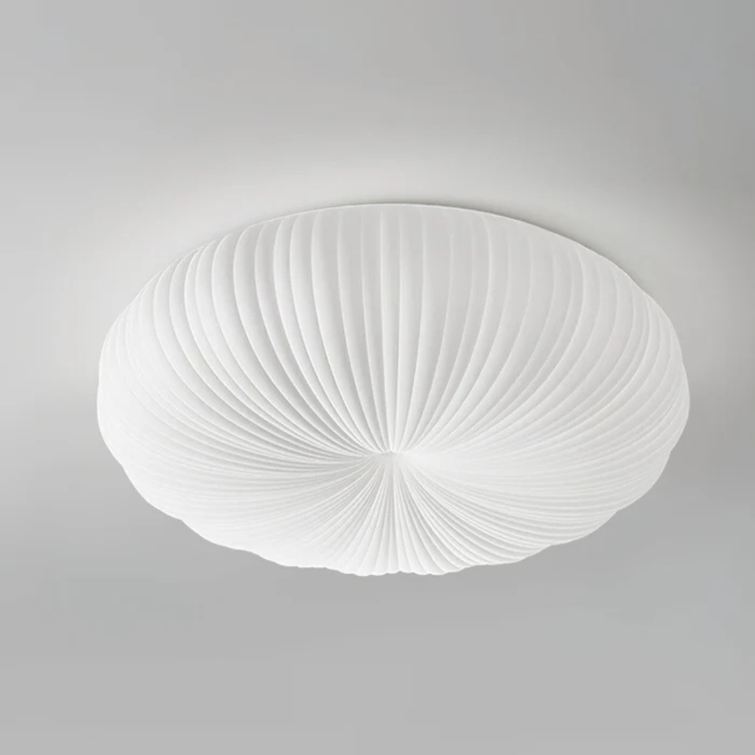 Pleated Acrylic LED Flush Mount Ceiling Light