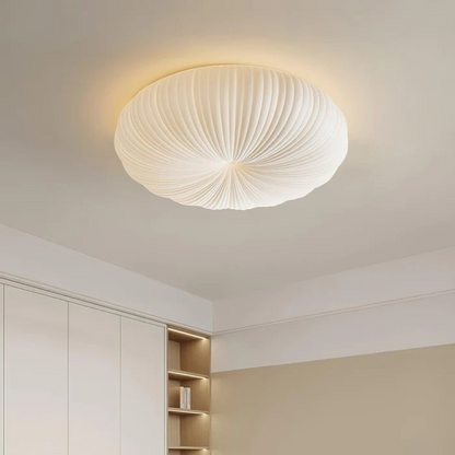 Pleated Acrylic LED Flush Mount Ceiling Light
