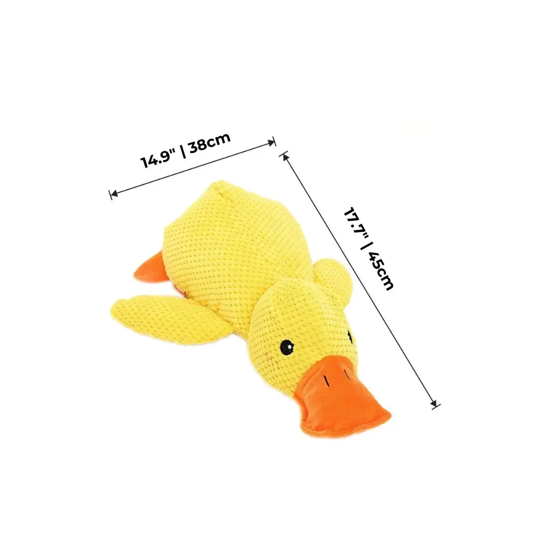 Plush Duck Dog Toy with Quacking Sound for Chewing and Tug-of-War