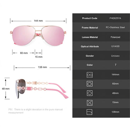 Polarized UV400 Sunglasses for Women with Glare Reduction and Lightweight Design