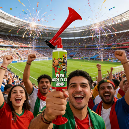 Portable Air Horn Megaphone with Mascot Figurine