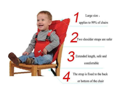 Portable Baby Chair Harness with Five-Point Safety System