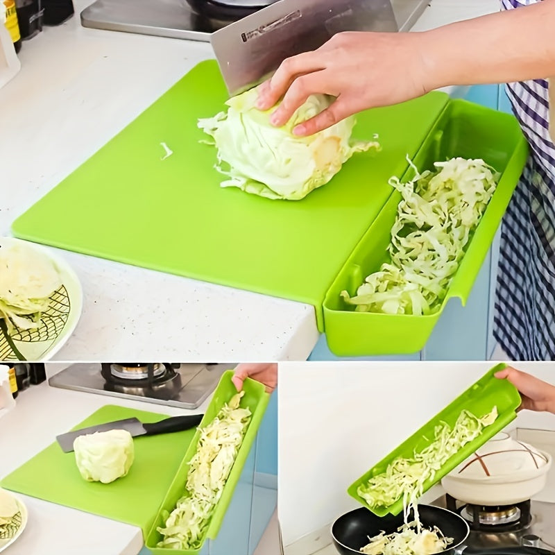 Portable Chopping Board with Detachable Food Storage Container