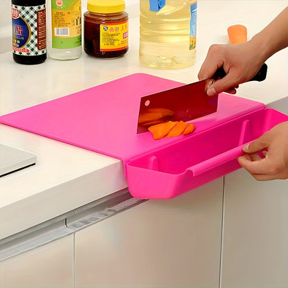 Portable Chopping Board with Detachable Food Storage Container