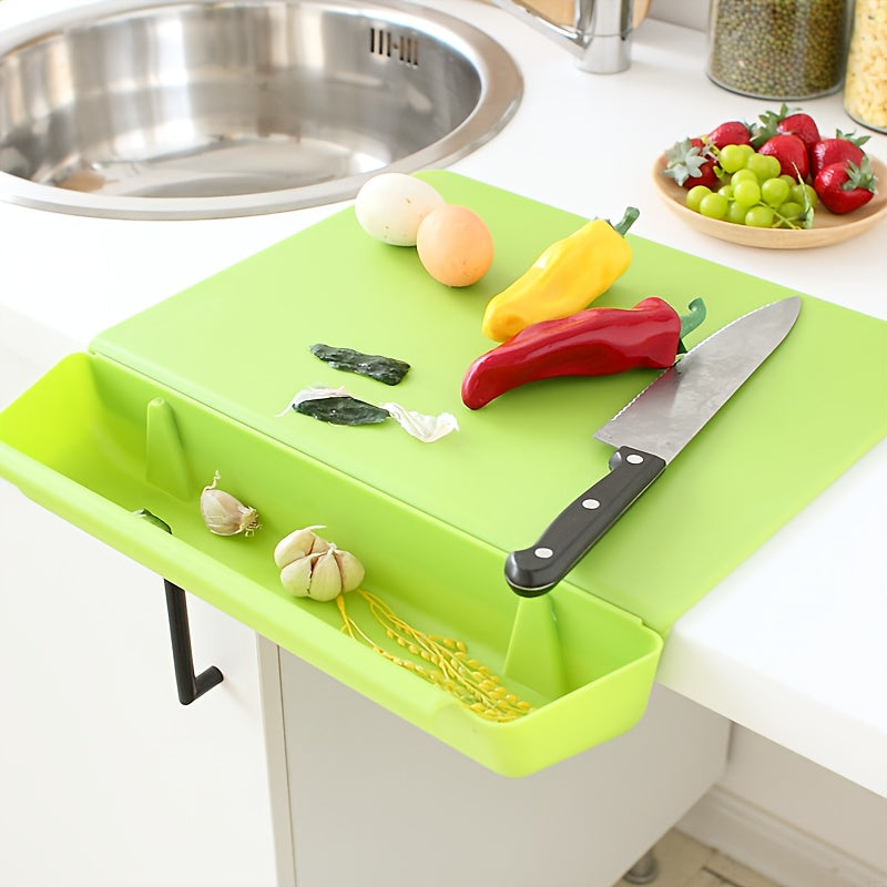 Portable Chopping Board with Detachable Food Storage Container