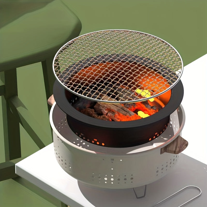Portable Electric Grill with Low-Smoke Cooking and Removable Grill Components