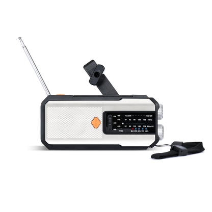 Portable Emergency Hand Crank Radio with Solar Charging LED Flashlight