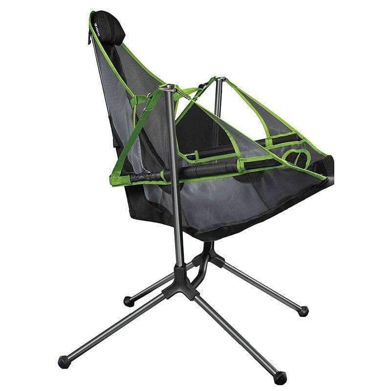 Portable Folding Outdoor Rocking Chair with Pillow