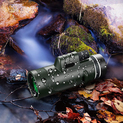 Portable HD Telescope with BAK4 Prism Optics and Smartphone Adapter