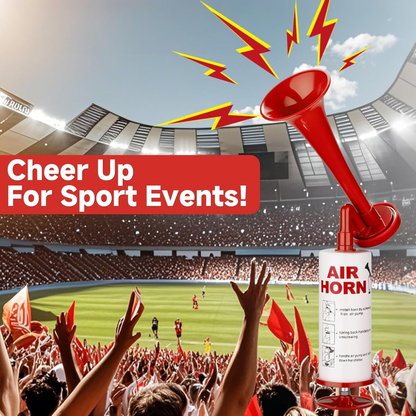 Portable Manual Air Horn Loud Signal Horn for Sports and Safety Events