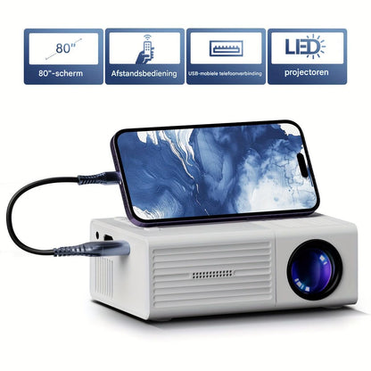 Portable Mini Projector 3000 Lumens with USB and HDMI
