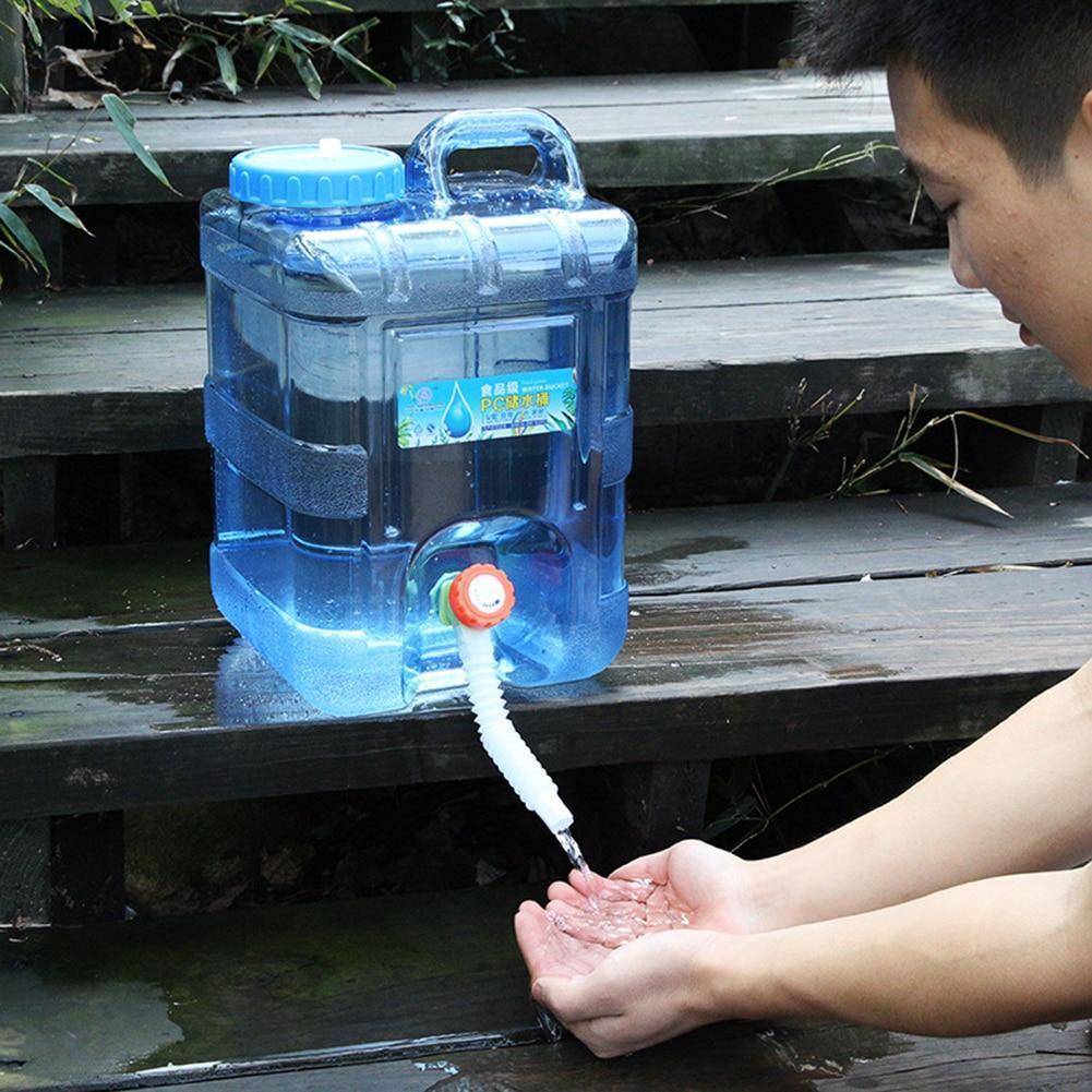 Portable Outdoor Water Storage Barrel with Spigot and Multiple Capacity Options