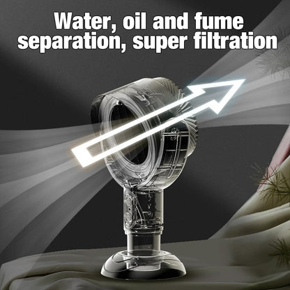 Portable Range Hood Rechargeable Kitchen Exhaust Fan with Dual Filters
