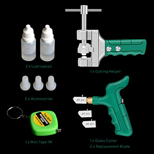 Precision Glass and Tile Cutting Tool Set Professional Cutter Kit for DIY and Renovations